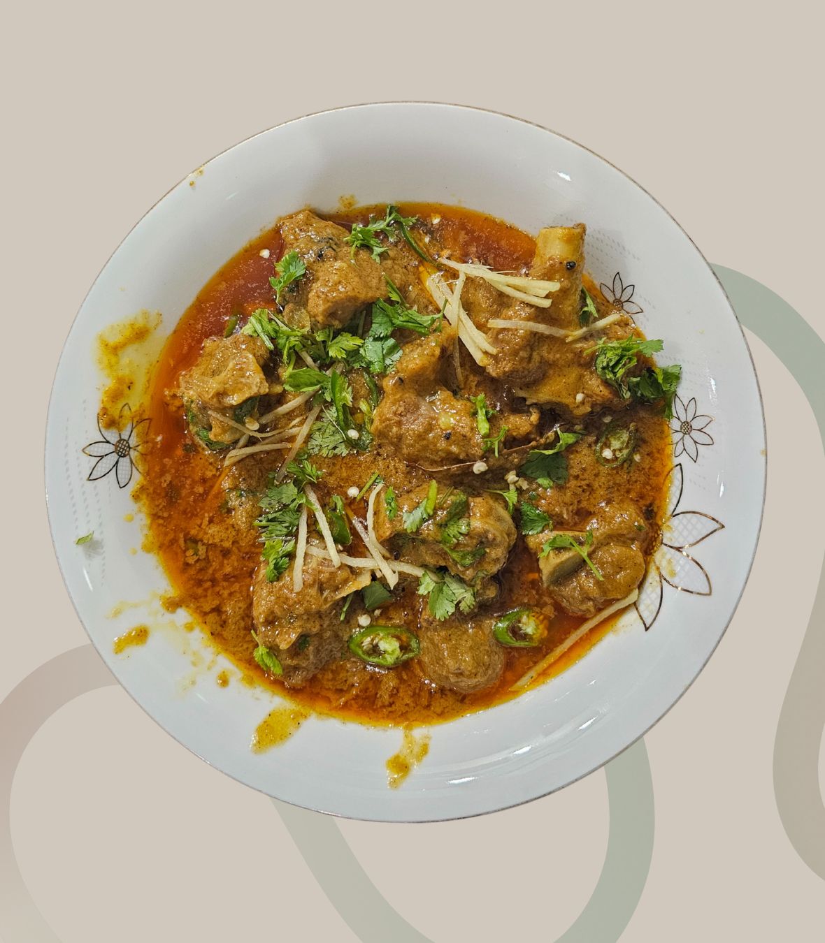 Mutton Qorma in Desi Ghee