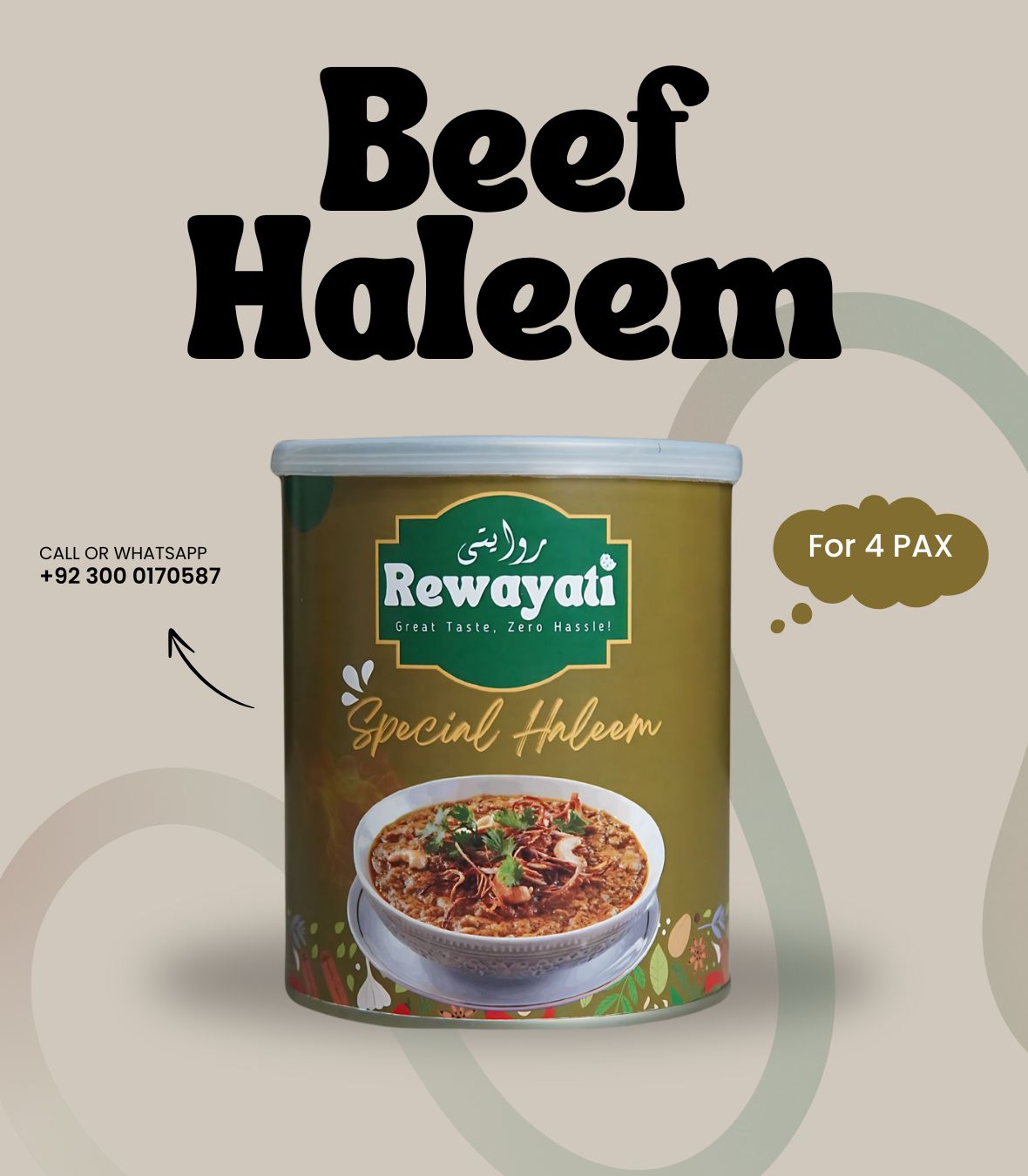 Family Bundle 4 (Beef Hareesa, Beef Haleem, Beef Nihari)